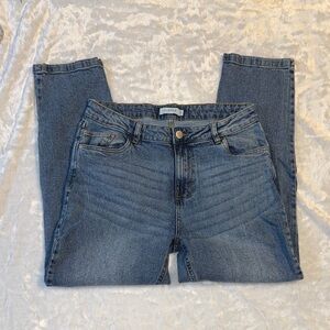 High-Rise Skinny Jeans in Medium Blue